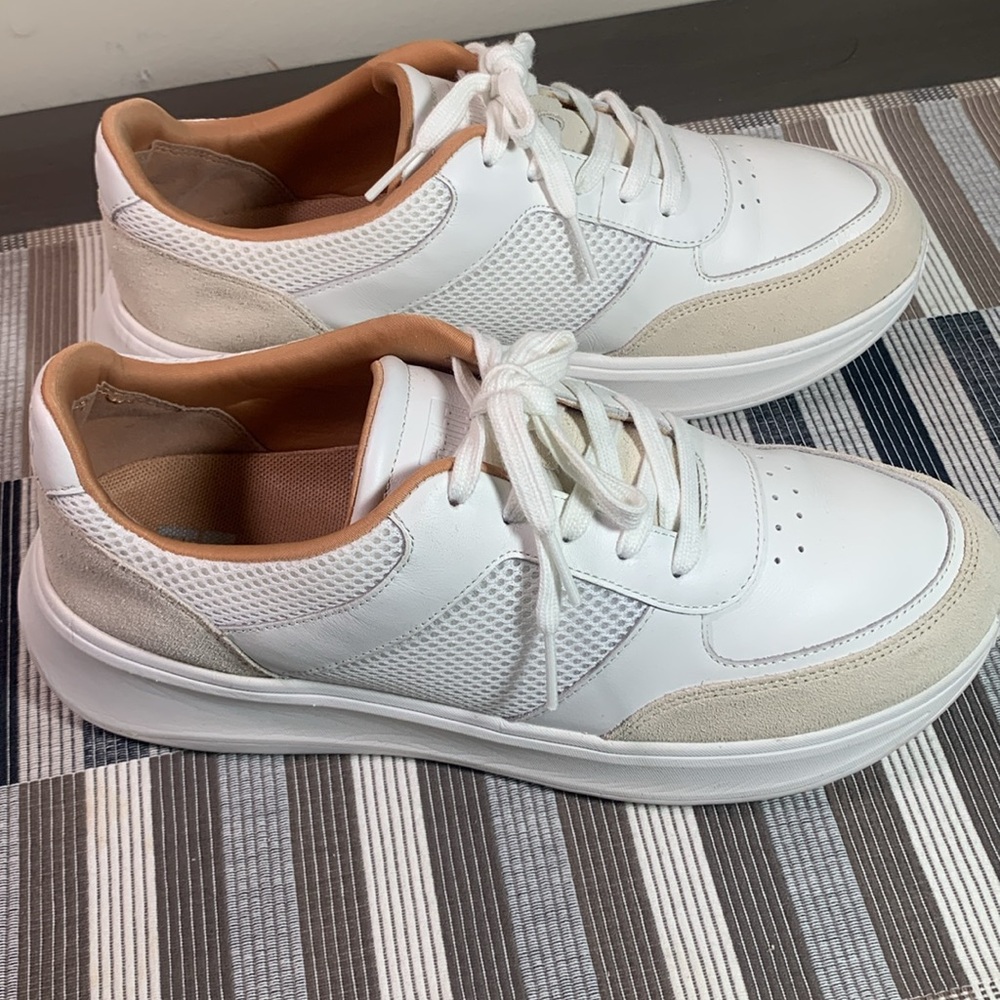 Women’s Fitflop F-Mode Sneakers, Urban White/Paris Grey, Size 9 US, 41 EUR - Picture 3 of 11